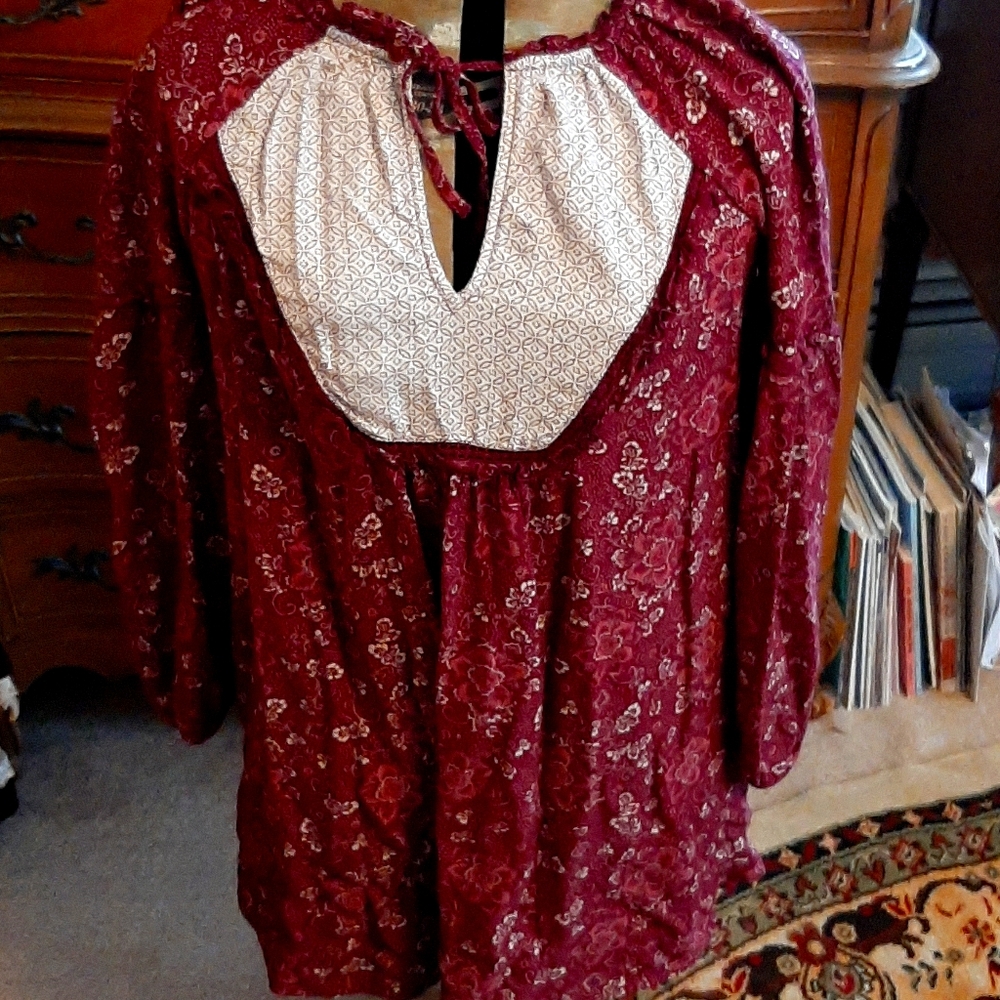 Hinge boho flowy indian tunic